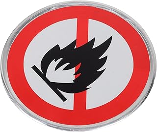 No Open Burning Sign 30cm Aluminum Woodland Fire Prevention Warning Plaque for Outdoor Camping and Fire Safety