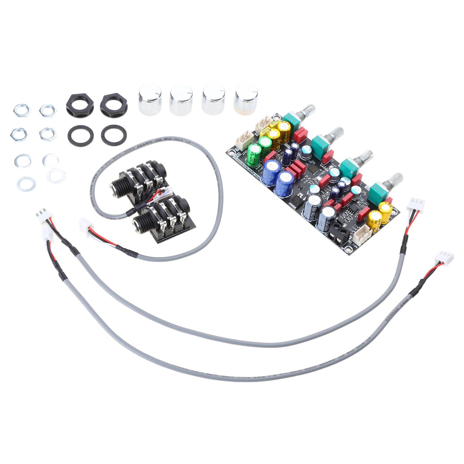 Buxuaaaa Multicolor Microphone Amplifier Board Karaoke Reverberation Board Zk-Amp Microphone Amplifier