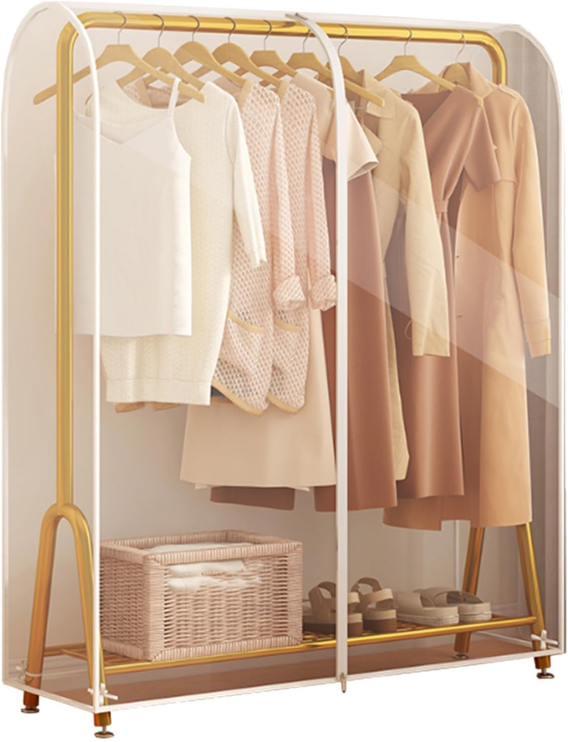 Supvox® Cover for Garment Rack, 110*50*150 Transparent Clothes Rack Cover, Garment Coat Hanger Protector Dustproof Waterproof Clothing Storage Cover for Dresses, Suits, Coats(Rack Not Included) (B0DD399Q2R) Amazon Price History, Amazon Price Tracker