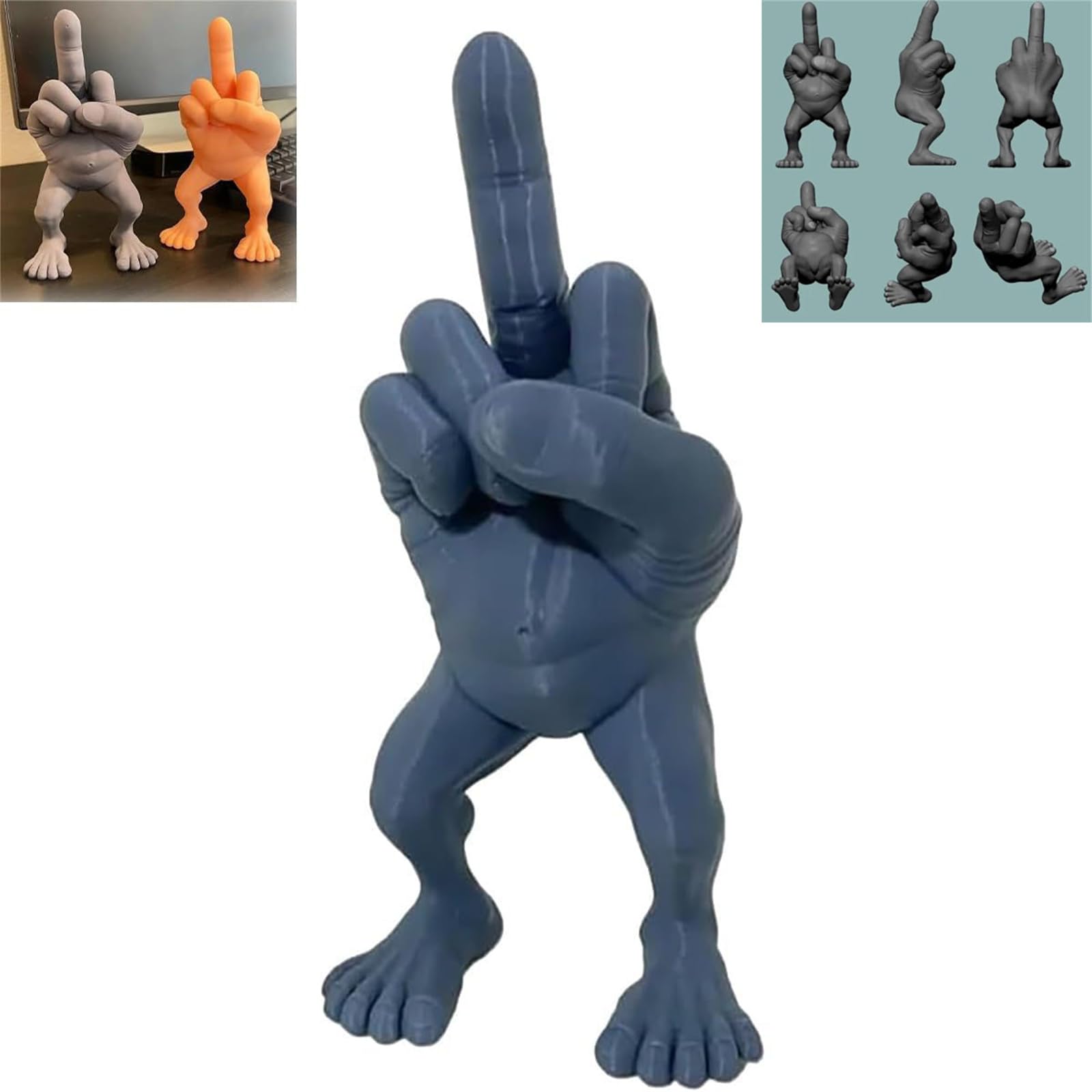 Figurine Doigt D'honneur Avec Jambes, Sculpture De Doigt D