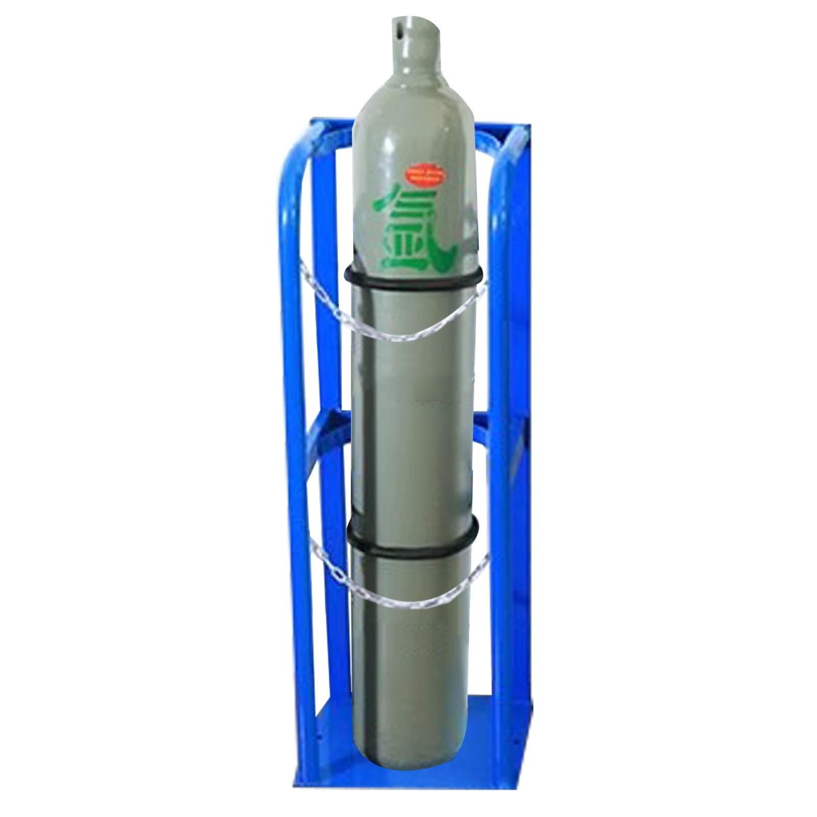 WQPMNYG Heavy-Duty Steel Oxygen Tank Holder Rack Stand, Gas Cylinder Carrier for Workshop & Garage, Fixed Shelf Base (24cm/9.4in - 31x30x100cm/12.2x11.8x39.4in)