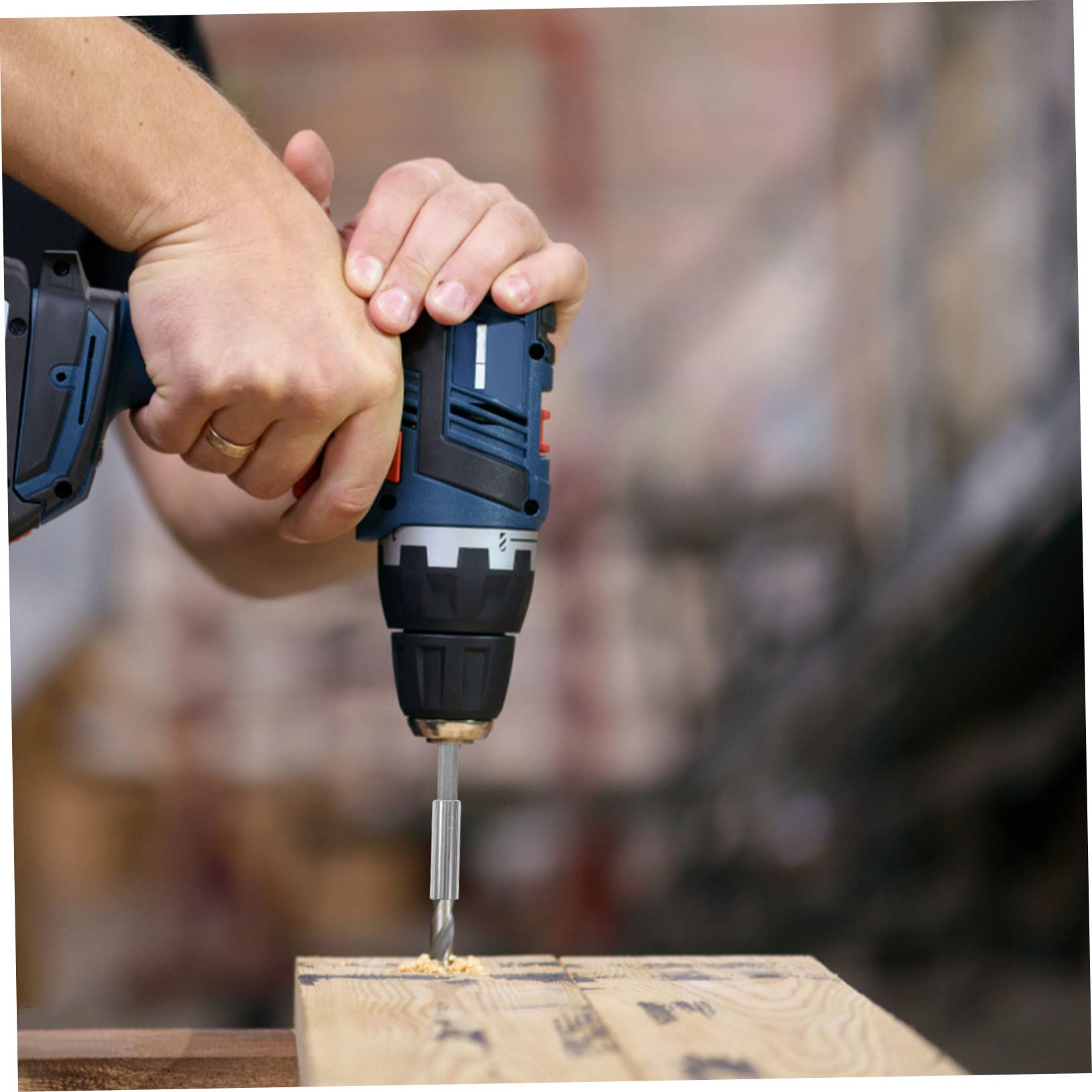 15 Pezzi Prolunga per Trapano con Supporto Magnetico Aste Estensibili in Acciaio al Carbonio Resistente Compatibile con Adattatori Attrezzo Professionale per Falegnameria e