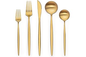 Elevate Your Dining with Terlulu's 20-Piece Gold Silverware Set