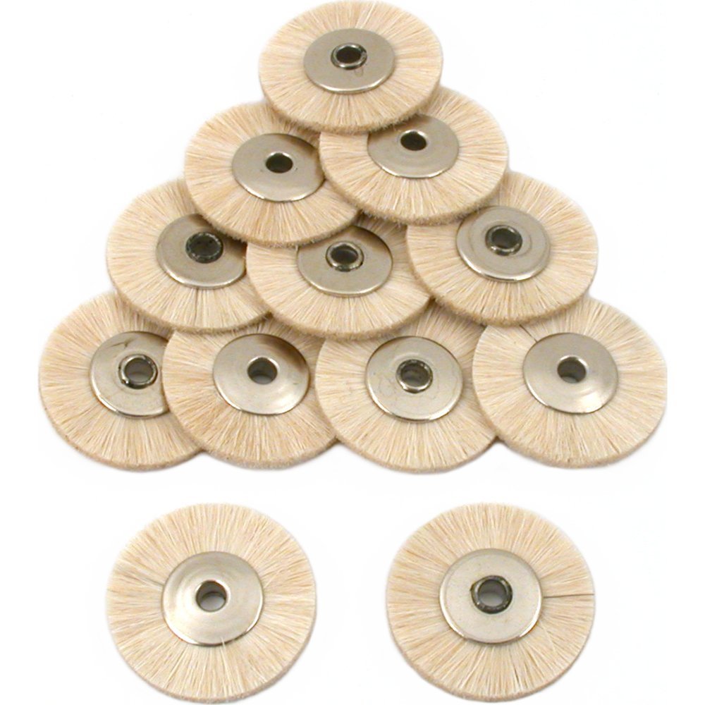 12 Soft Bristle Wheel Rotary Brushes Buffing Polishing