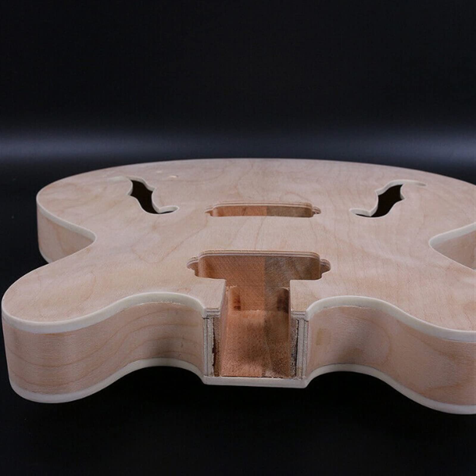 Niedokończona Gitara Elektryczna 1 Zestaw Gitara Klonowa Gryf Gitary I Korpus Gitary DIY Hollow Gitara Elektryczna Niedokończony zestaw gitary elektrycznej