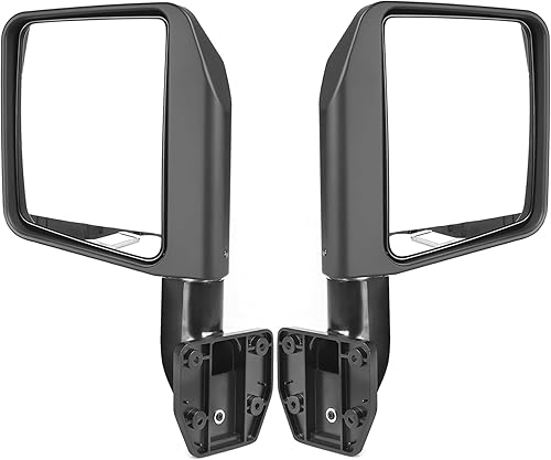 Miniatura 7 de Espejos para puertas laterales de media puerta para Jeep Wrangler 1997-2024 CJ7 YJ JK/JL y Gladiator JT, 1 par