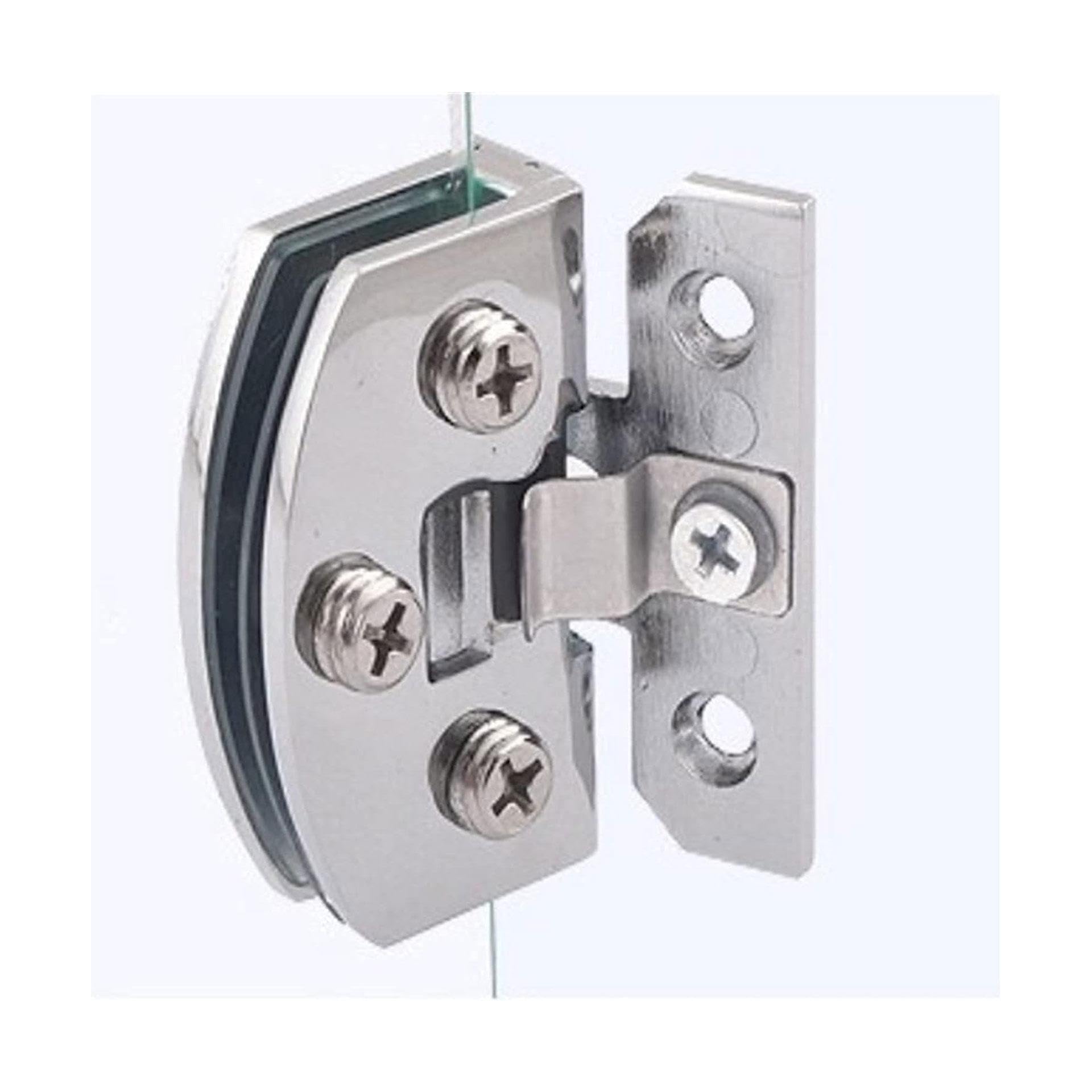 Nviusdsj One Color Hinges, Bathroom Clamp,1Pcs Soft Close Cabinet Hinge Accessories, 90 Degree Glass Door Clamps Shower