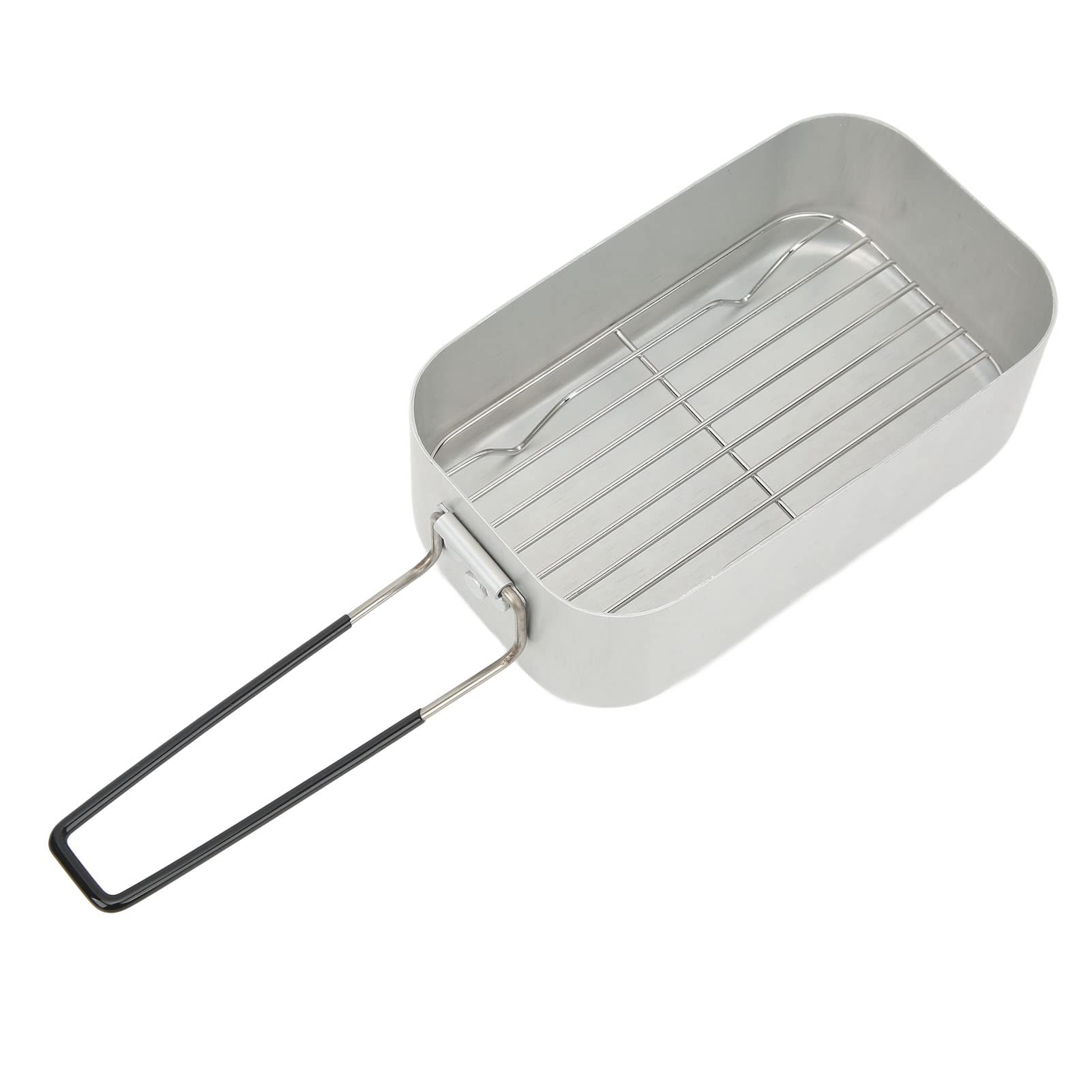 Boîte à bento pliable en alliage d'aluminium de 800 ml avec sac de rangement