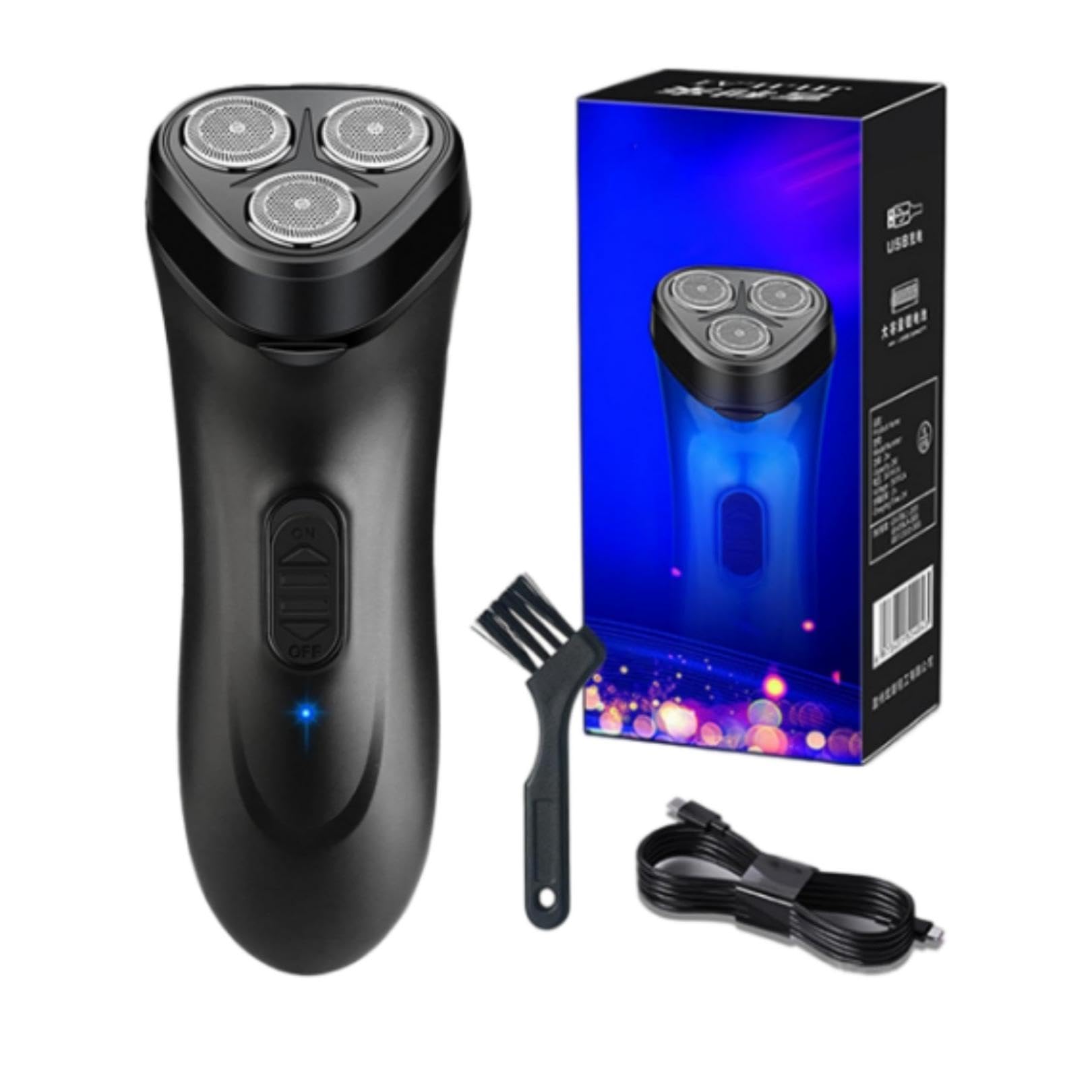Electric Razor for Men Wet and Dry USB Fast Rechargeable Waterproof Electric Shaver with Pop-Up Trimmer Compact Cordless