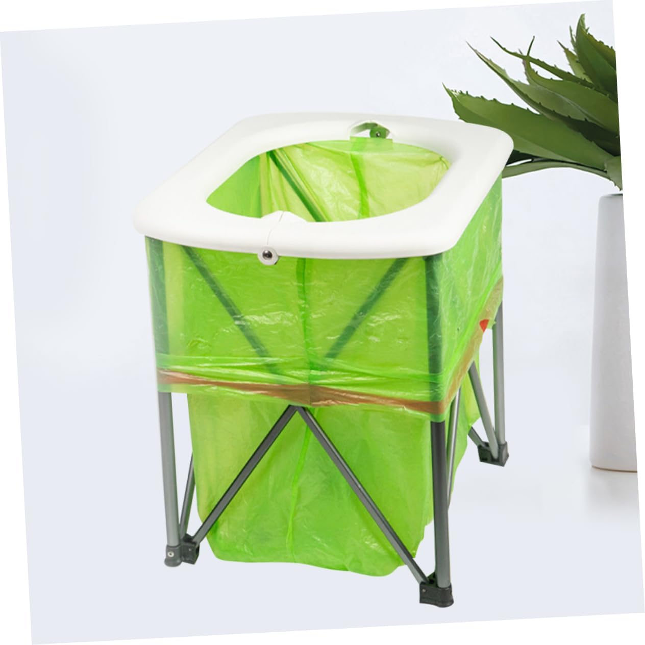 Portable Folding Toilet for Camping Outdoor Emergency Use Multifunctional Portable Toilet Sit Pan Travel-Friendly and Easy to Store