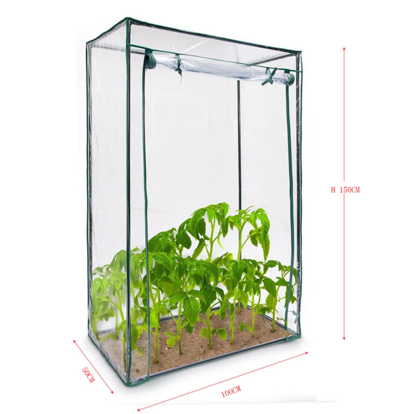 Copertura di Ricambio per Serra | Tenda Trasparente per Interni/Esterni, UV - Copertura Portatile Resistente al Freddo della pianta del Fiore della Tenda della Serra per Il Cortile del Patio