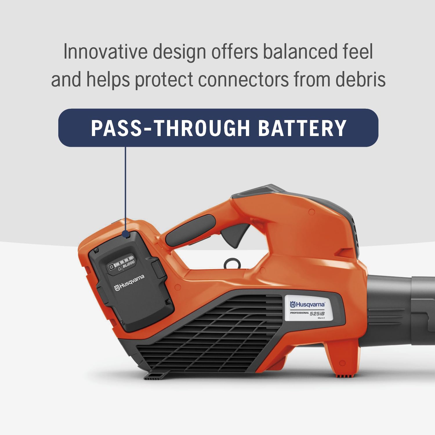 Husqvarna 525iB 40V 400-CFM Batteria portatile soffiatore foglia batteria e caricabatterie non inclusi (solo strumento)