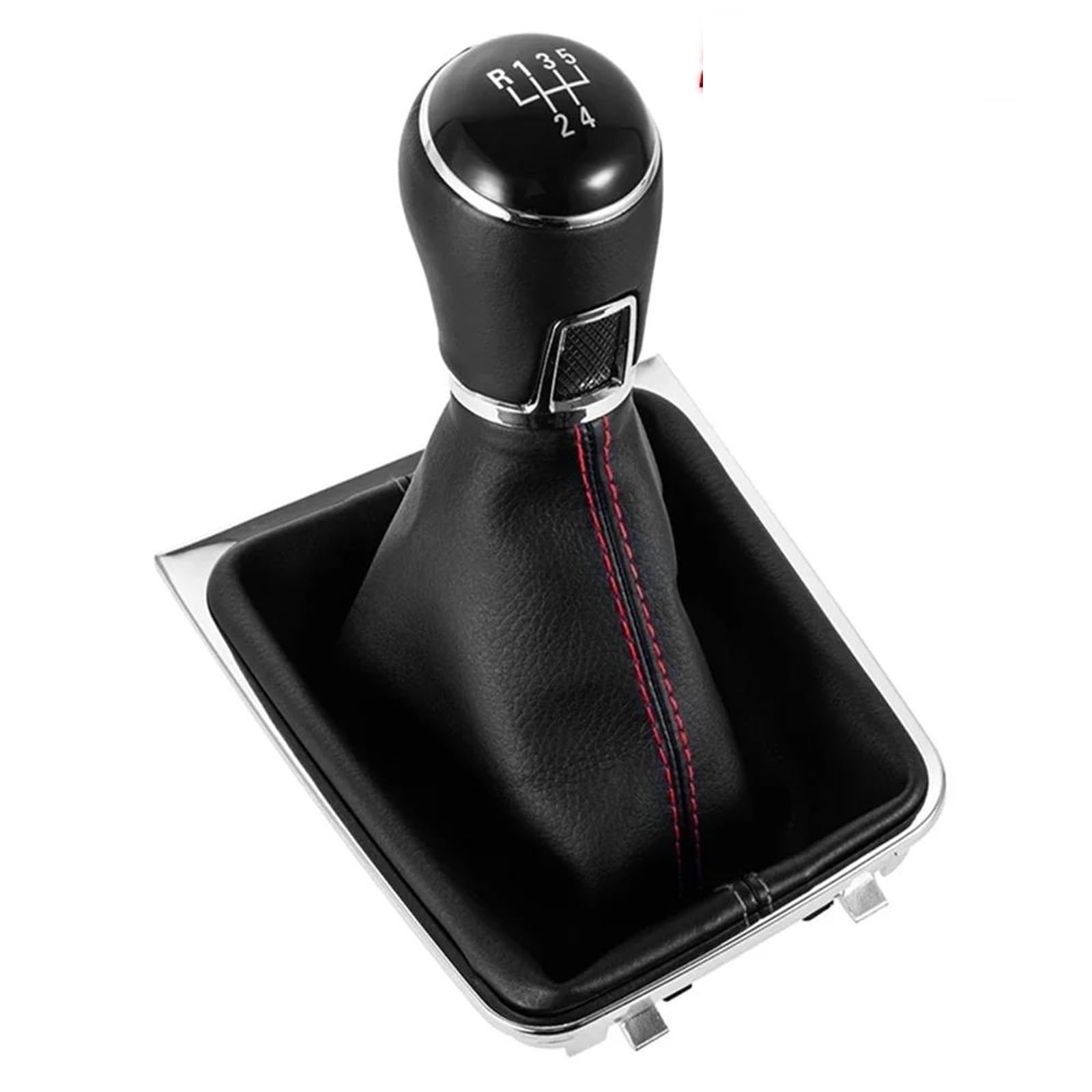 Ydxherta 5 Speed Manual 5 6 Speed Leather Gear Shift Knob For Golf 7 For Mk7 2013-2018 Lever Dust Boot Cover Spare Parts(5 Speed)