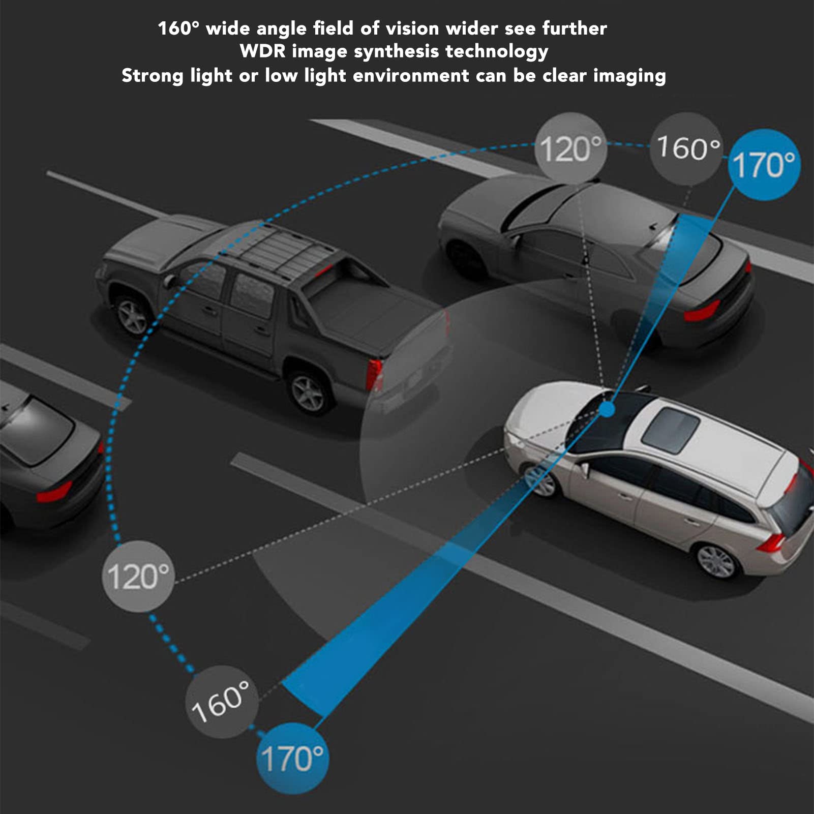 Dash Cam 1080P Anteriore E Interna Con Wi-Fi E Visione Notturna: Telecamera Auto Per Parabrezza Con Sensore G - 3
