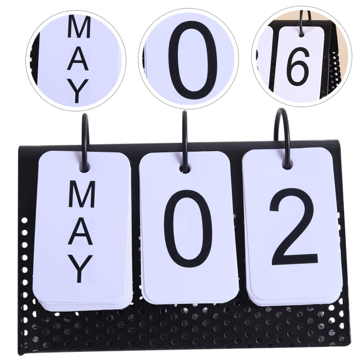 SEWACC 5stücke Metall Tischkalender Für Büro Und Zuhause Und Funktionales Design Als Schreibtisch Dekoration Datumserfassung Und Robust