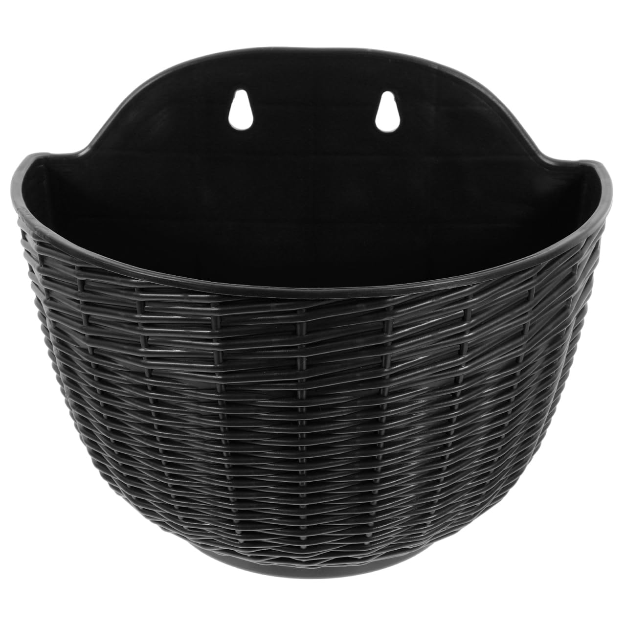RNSUNH - 2 fioriere da parete in metallo con rivestimento in coco, supporto per vasi da fiori, per interni ed esterni, decorazione per portico (S, L