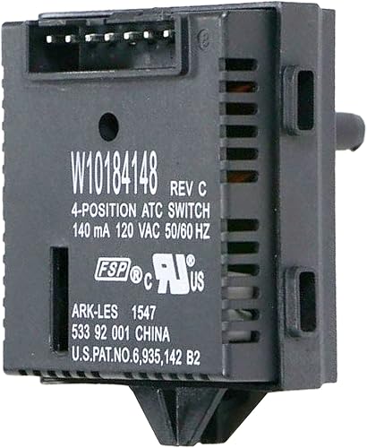 WPW10184148 Interruptor de temperatura del agua de la lavadora - Sustituye a AP6016496, W10184148, 1468990, PS11749784, W10113058