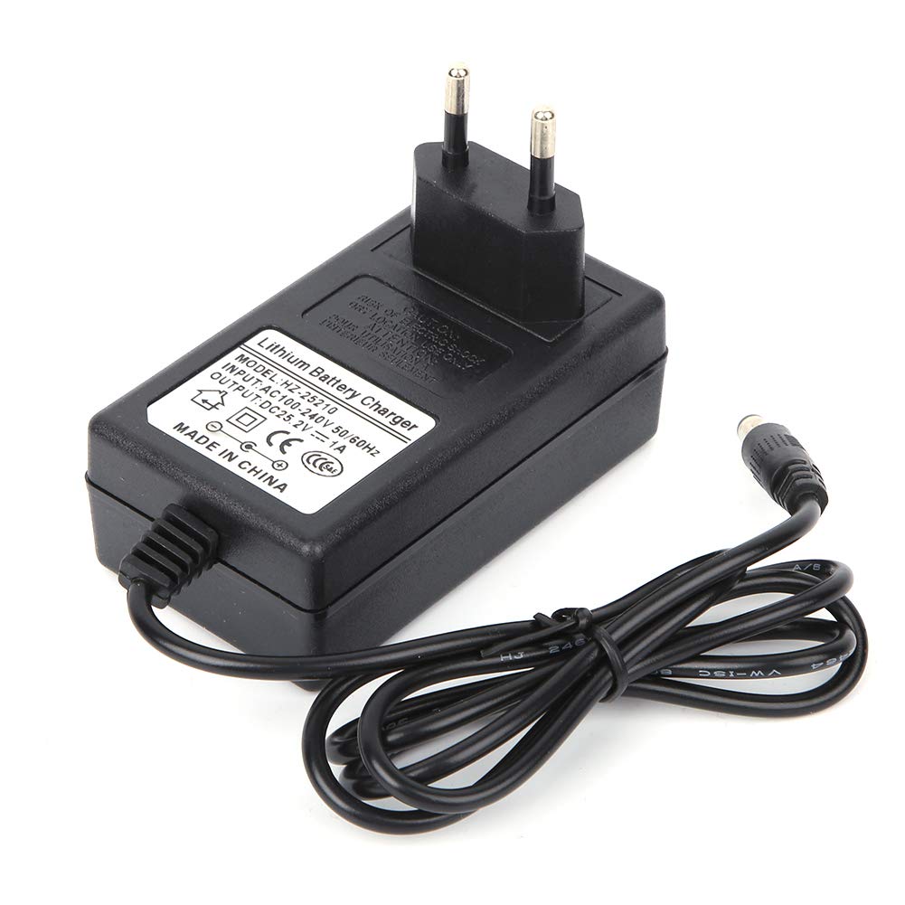 Adapter ładowarki do Masażu, Przenośny Plastikowy Adapter do Pistoletu do Masażu 100-240 V Adapter ładowarki do Masażu Profesjonalny Sprzęt do Masażu Wyposażenie(Norma europejska 25,2 V)