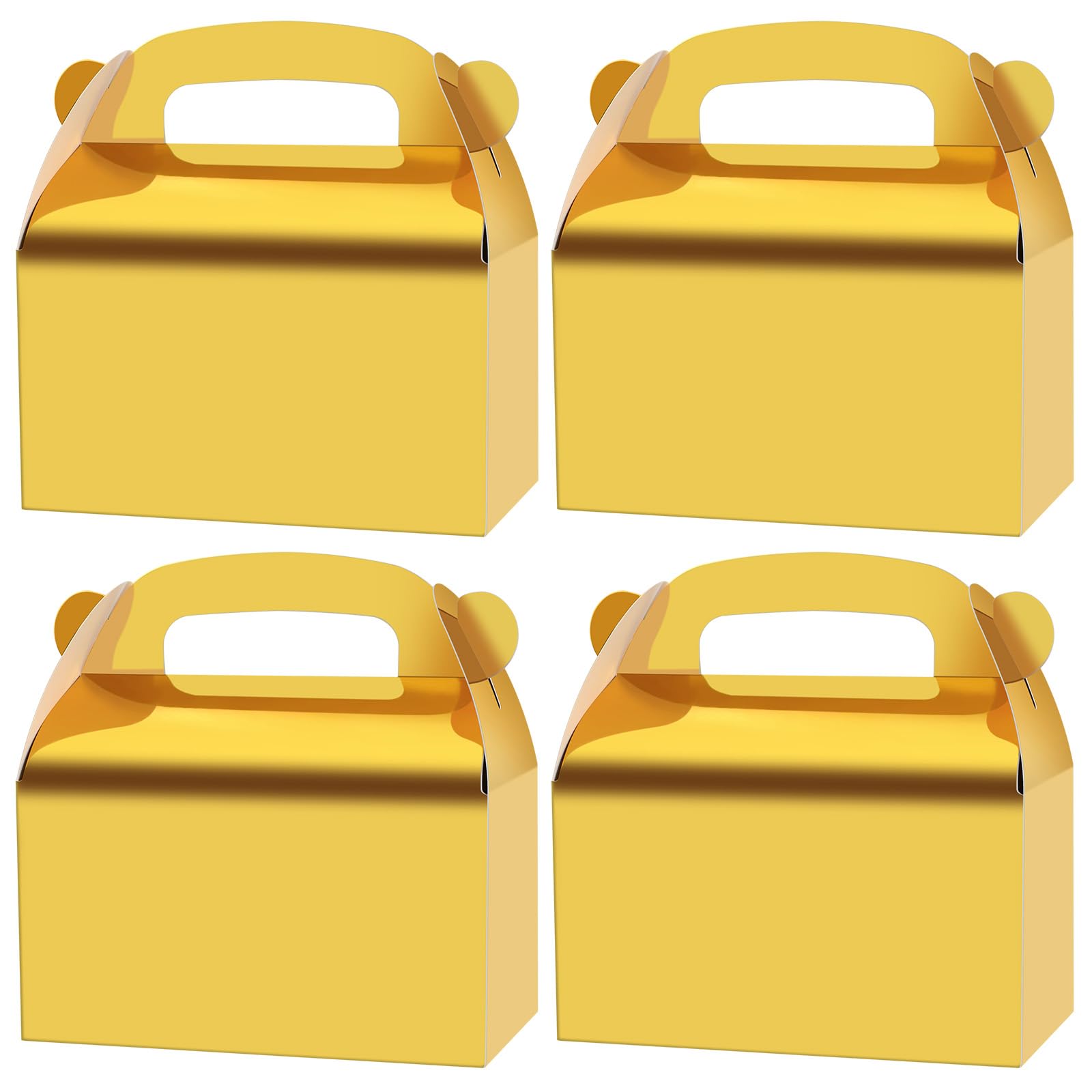 30 cajas de regalo doradas para recuerdos de fiesta, caja de regalo de papel a dos aguas