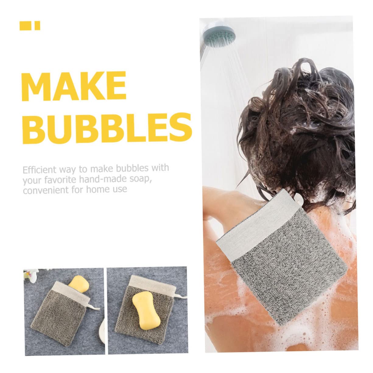 8 piezas de jabón espuma guantes de masaje soporte para rejilla de jabón cuerpo luffa bolsa exfoliante con jabón baño luffas lino máquina de burbujas de jabón tomar un