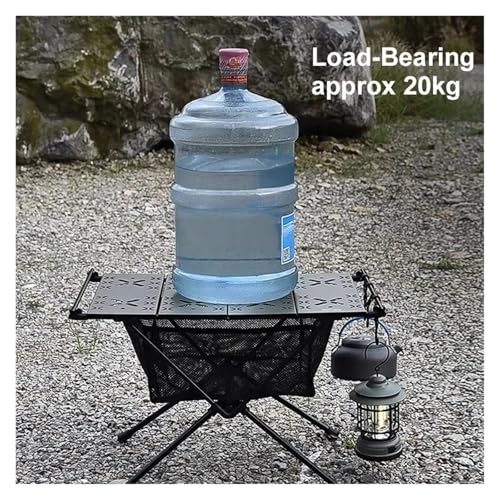 Table en aluminium pliante de camping IGT noire haut de gamme - 5