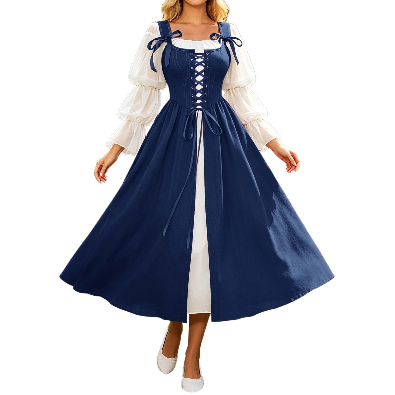 Robe médiévale Raiponce ajustable avec corset pour sublimer votre silhouette