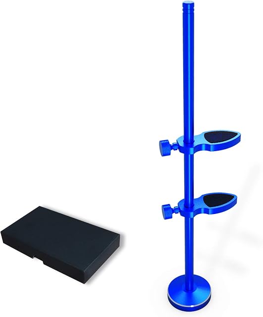 glotrends Graphics Card GPU Brace Support Video Card Sag Holder/Holster Bracket for Computer Cases, Universal VGA Graphics Card Holder,Anodized Aerospace Aluminum (Blue)