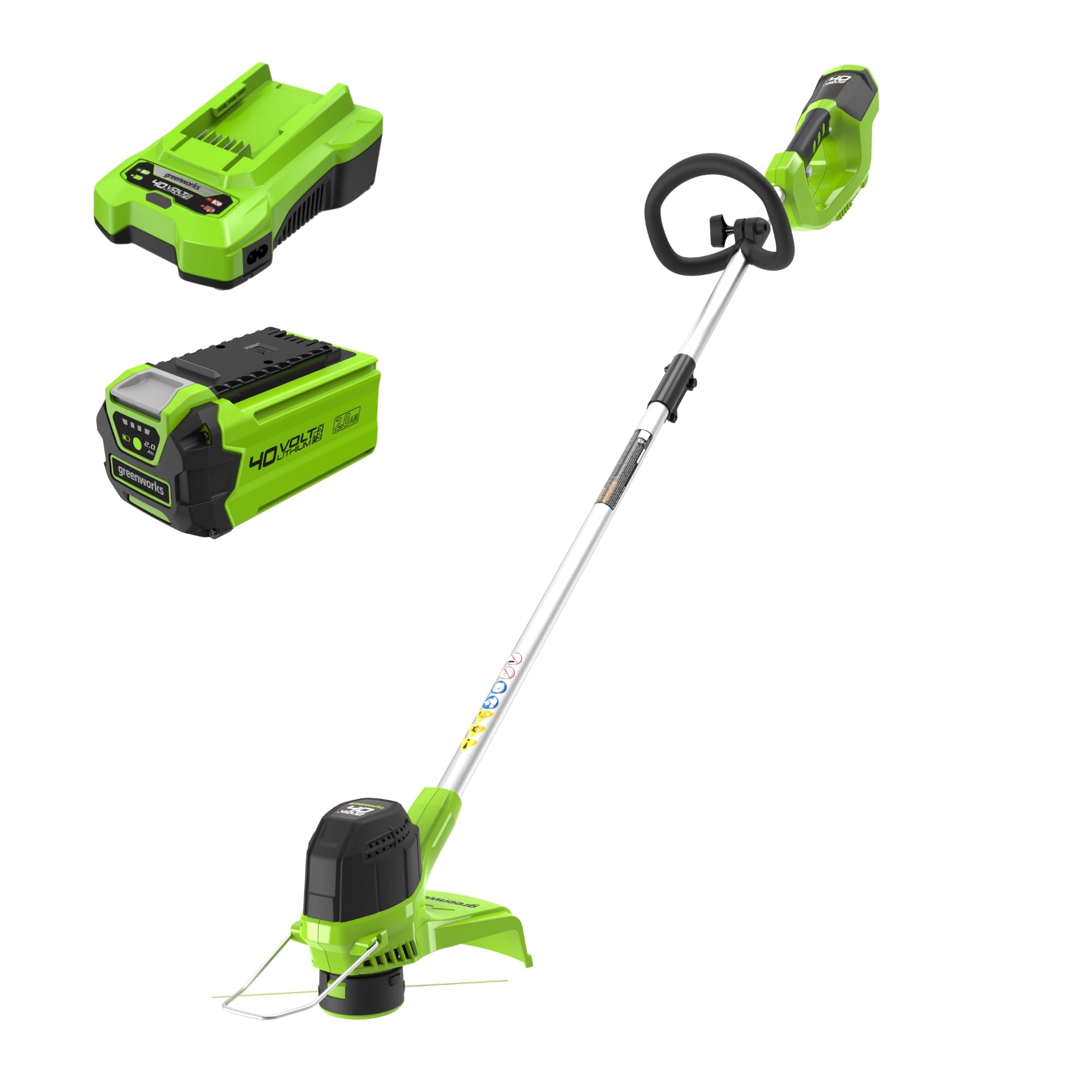 Greenworks G40LT - Decespugliatore a batteria al litio da 40V / 2Ah