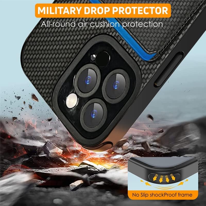 Miniatura 5 de I Case Ultra Hybrid Defence - Carcasa trasera con cartera para tu I Phone 13 Pro Max, funda para móvil, funda para móvil con cartera, fibra de