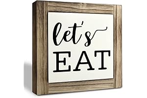Let's Eat Sign: Rustic Kitchen Décor for a Warm and Welcoming Atmosphere
