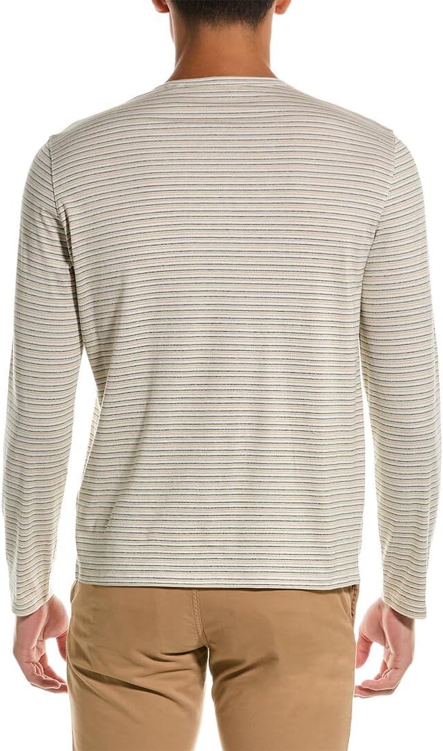 Vince Mens Slub Stripe L/S Crew - Image 2