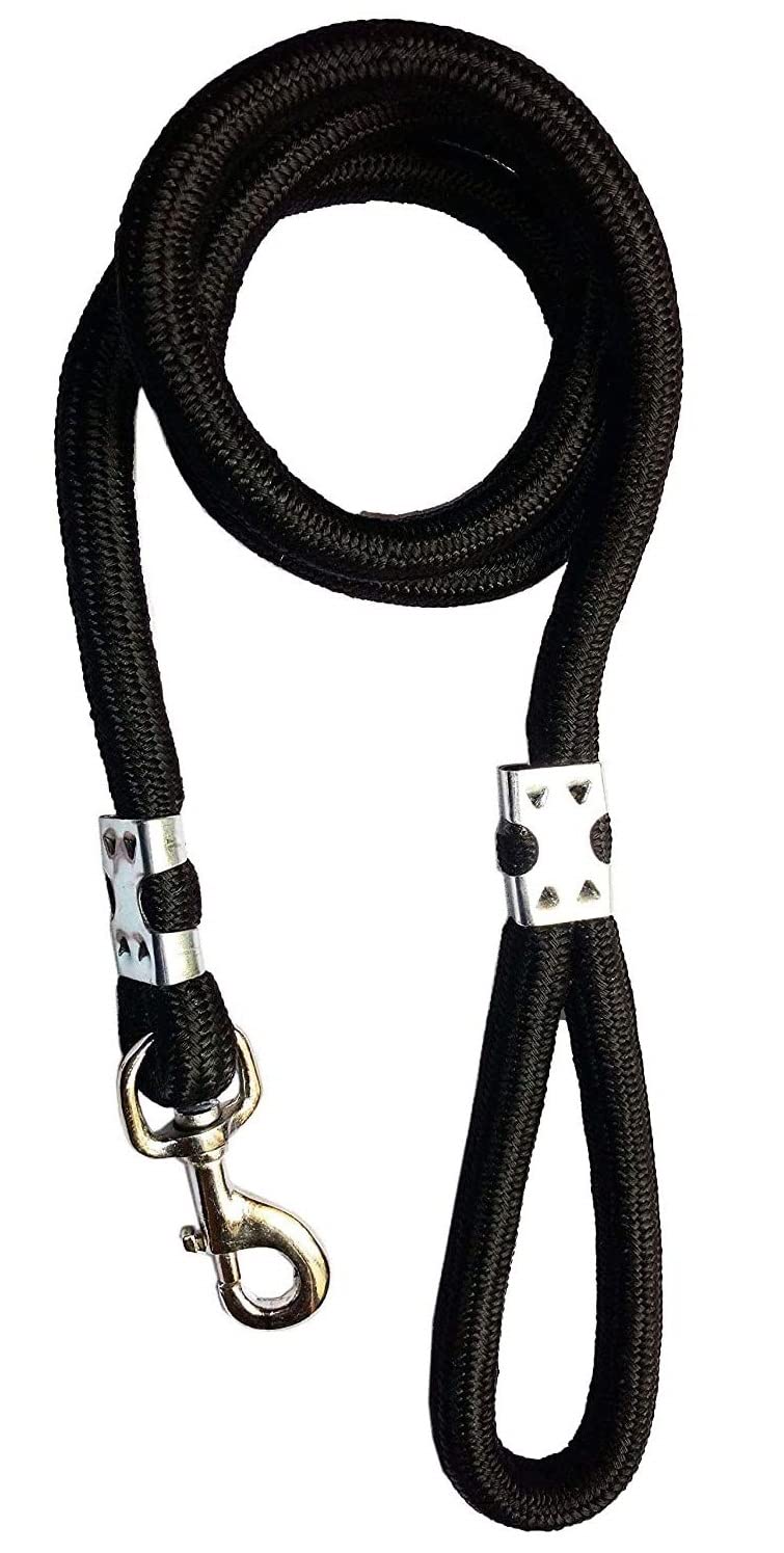 Pups&Pets tylish Black Plain Dog Rope Leash -12 MM- Medium Color Black (B09WVQ44FZ) Amazon Price History, Amazon Price Tracker
