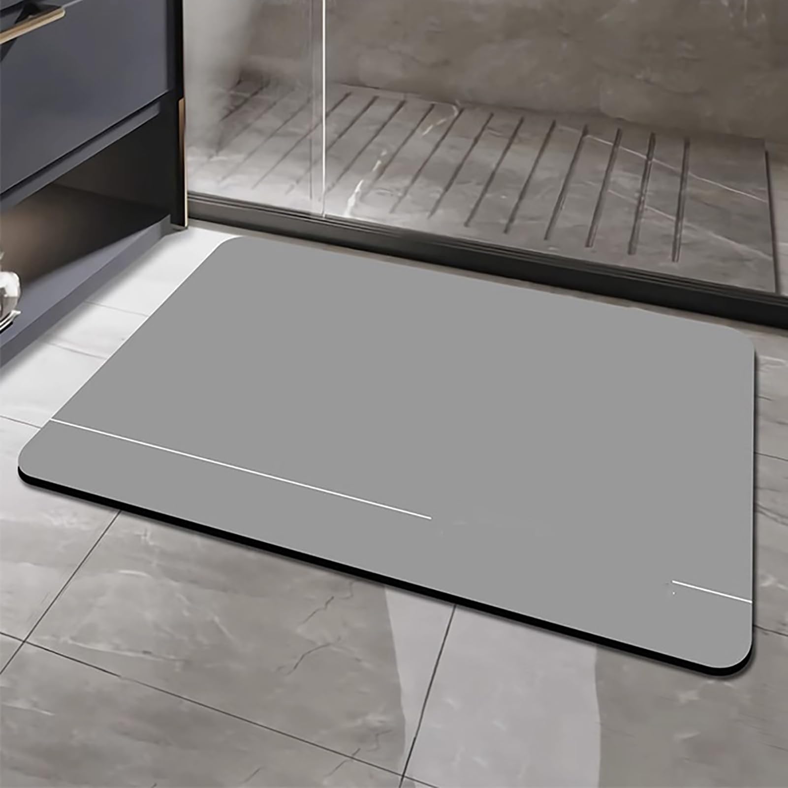 Tappeto morbido antiscivolo lavabile antimacchia per bagno, cucina, camera | Tappeto antimacchia ideale per bagno, cucina e camera da letto, tappeto natalizio decorativo in materiale morbido