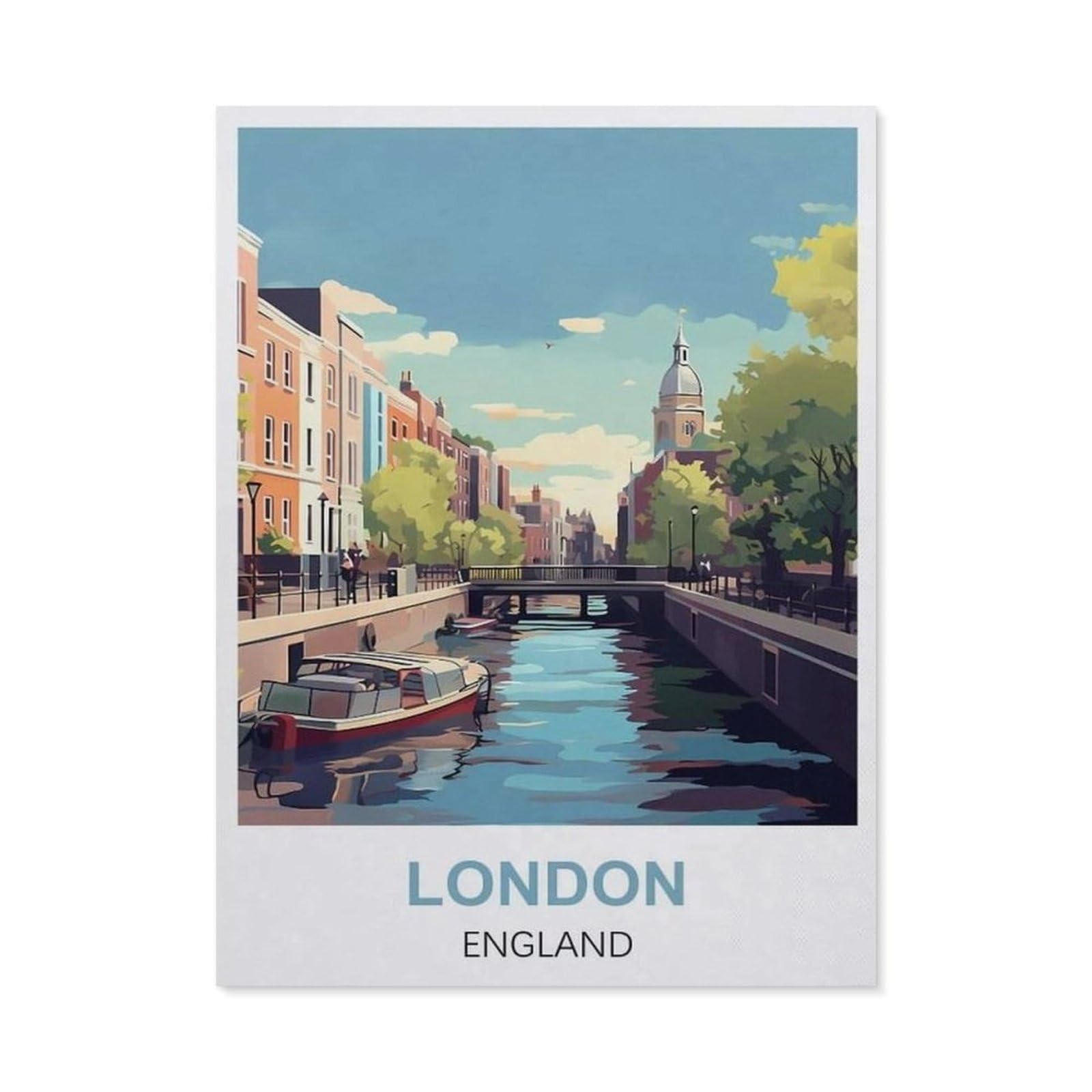 Tin Sign，London England(15x30cm）