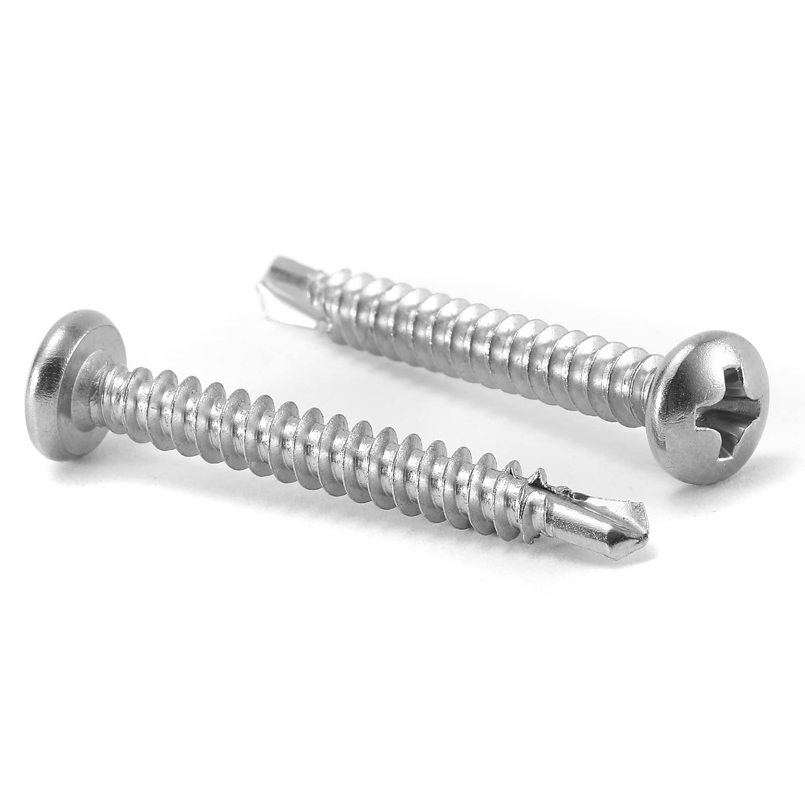 10 x 1 Sheet Metal Screws - 100 Pack Stainless Steel -11 10 x 1 Sheet Metal Screws - 100 Pack Stainless Steel -11