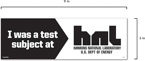 Miniatura 3 de Genuine Fred Stranger Things, Imán de parachoques, sujeto de prueba Hawkins National Laboratory, multicolor