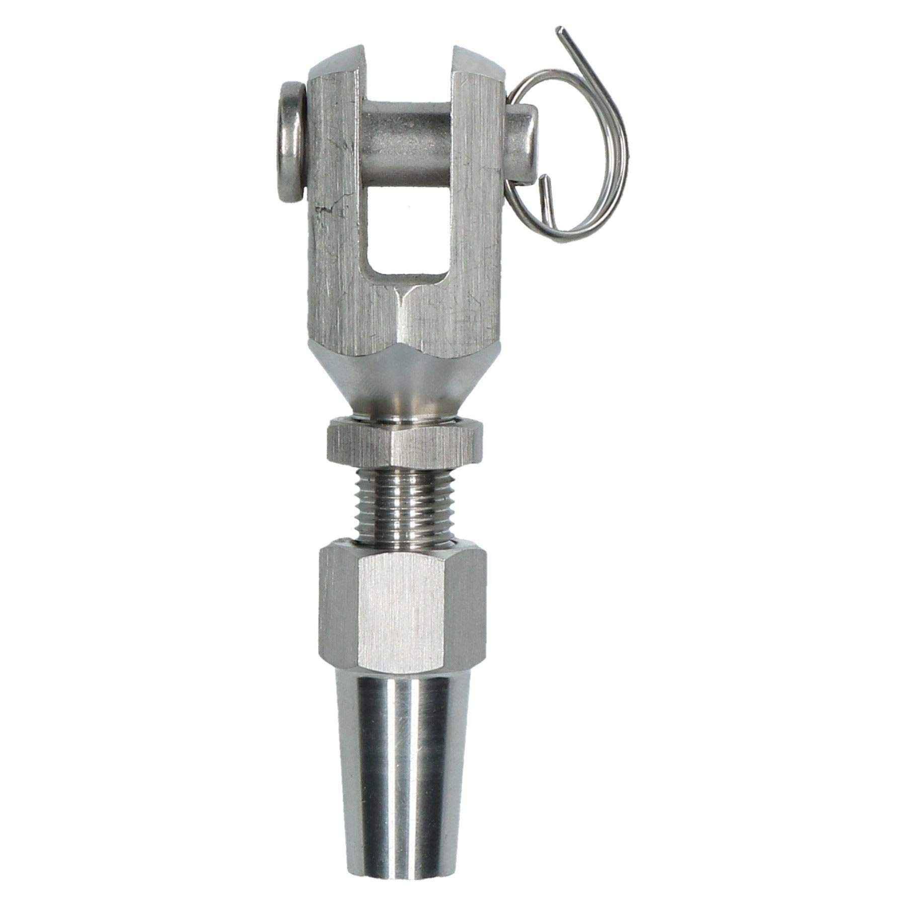 AB Tools 5mm Wire Cable Rope Jaw Rigging Terminal Swageless DIY Fitting Stainless 316