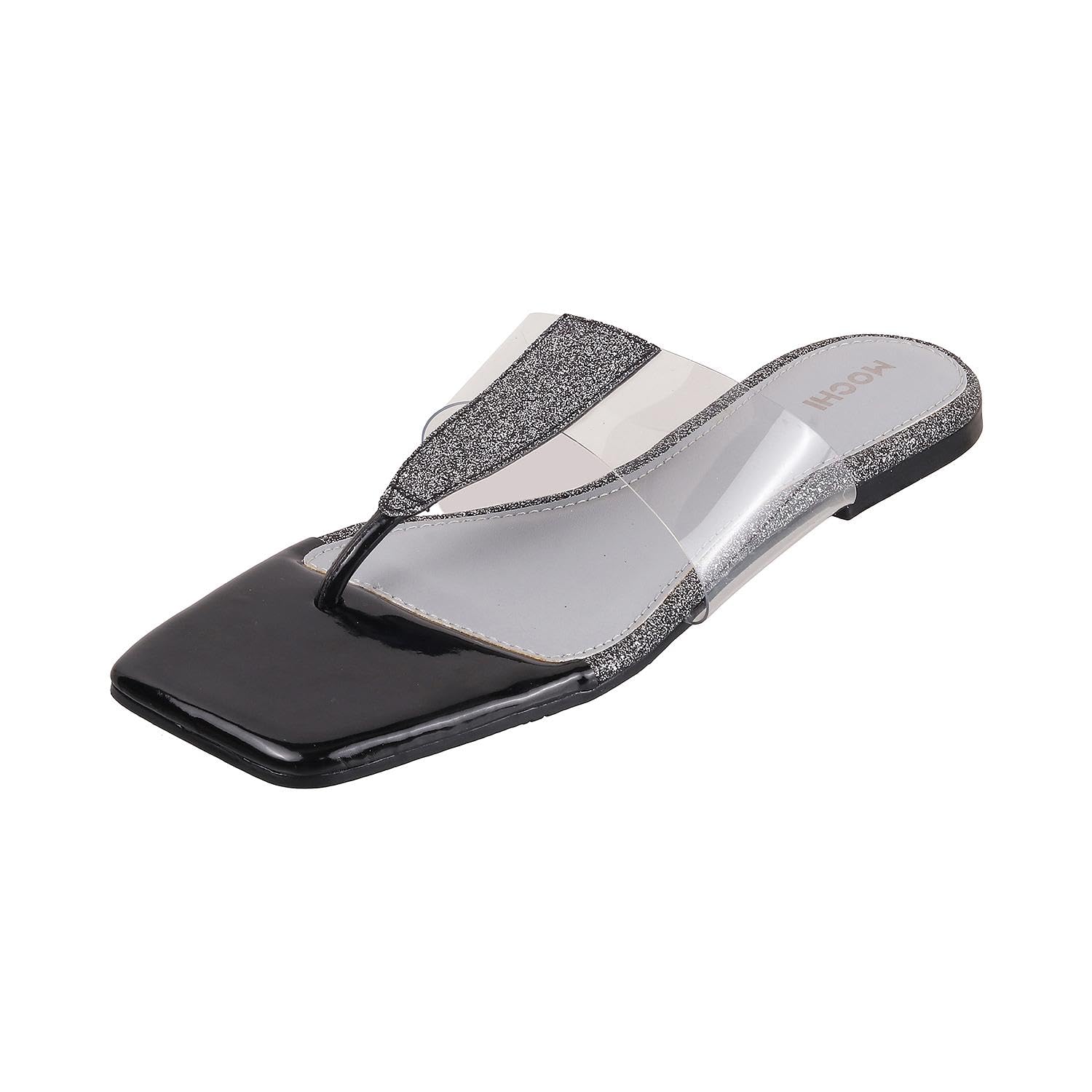 Mochi Women Black Flat Fashion Chappal UK/8 EU/41 (32-584) (B0CV1C3XXH) Amazon Price History, Amazon Price Tracker
