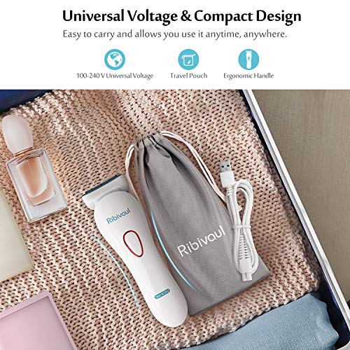 Electric Shaver For Women, Ribivaul Women's Electric Razor For Legs And Underarms, Cordless Ladies Electric Razor For Women Pubic Hair, 3-Blade In 1 Foil Shaver And Bikini Trimmer, Wet & Dry Use, Blue #TOP6