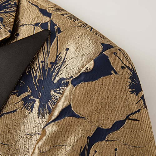 Men's Vintage Jacquard Suit Jacket Blazer Blazers Prom, Banquet, Dinner, Wedding, Prom, Party3