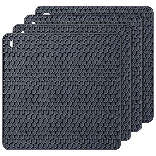 Tapetes de silicone para panela quente – Almofadas quentes duráveis antiderrapantes tapetes resisten