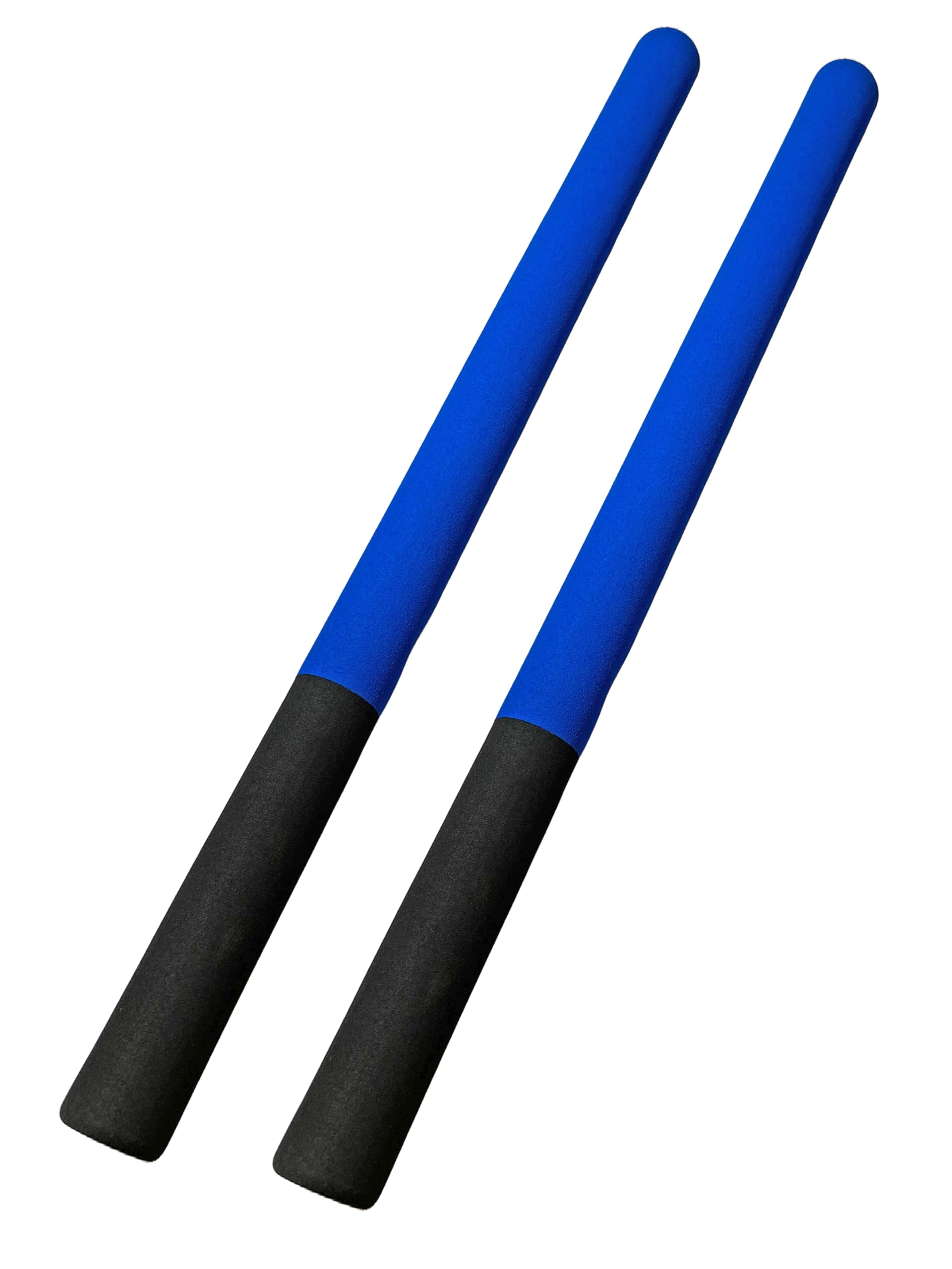 2er Set Escrima Stick blau-schwarz 61 cm Schaumstoffbezug - Safety Soft Stick - Ju Jutsu SV Waffenabwehr Trainingsstock