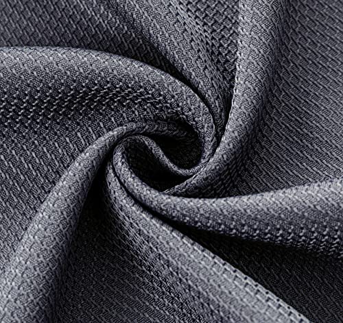 Biscaynebay Textured Fabric Tablecloths 70 X 70 Inches Square, Dark Grey Water Resistant Tablecloths For Dining, Kitchen, Wedding And Parties Etc. Machine Washable #TOP6