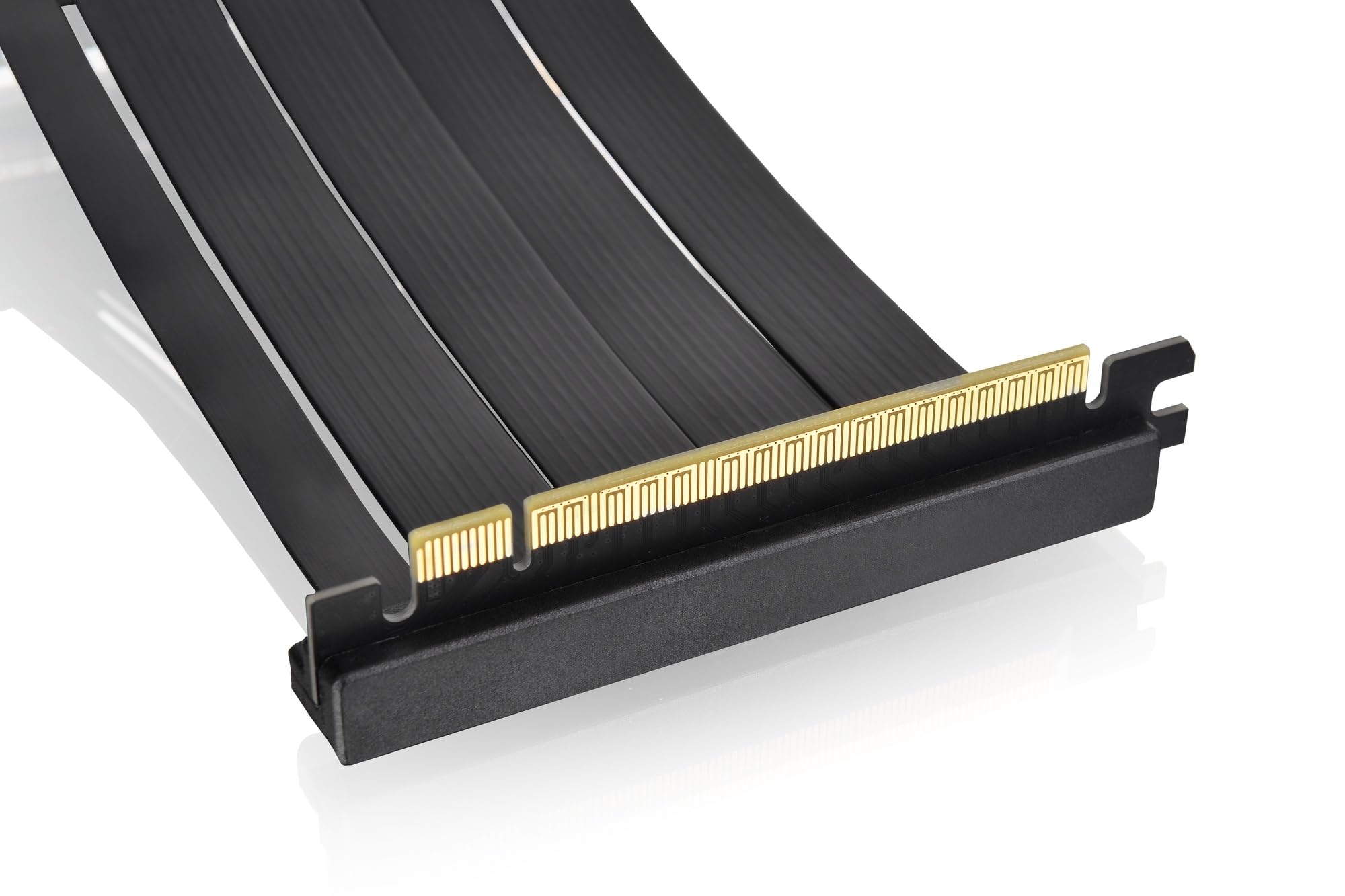 Thermaltake PCI-E 4.0 Dual 90 Degree Riser Cable | 130mm | Black