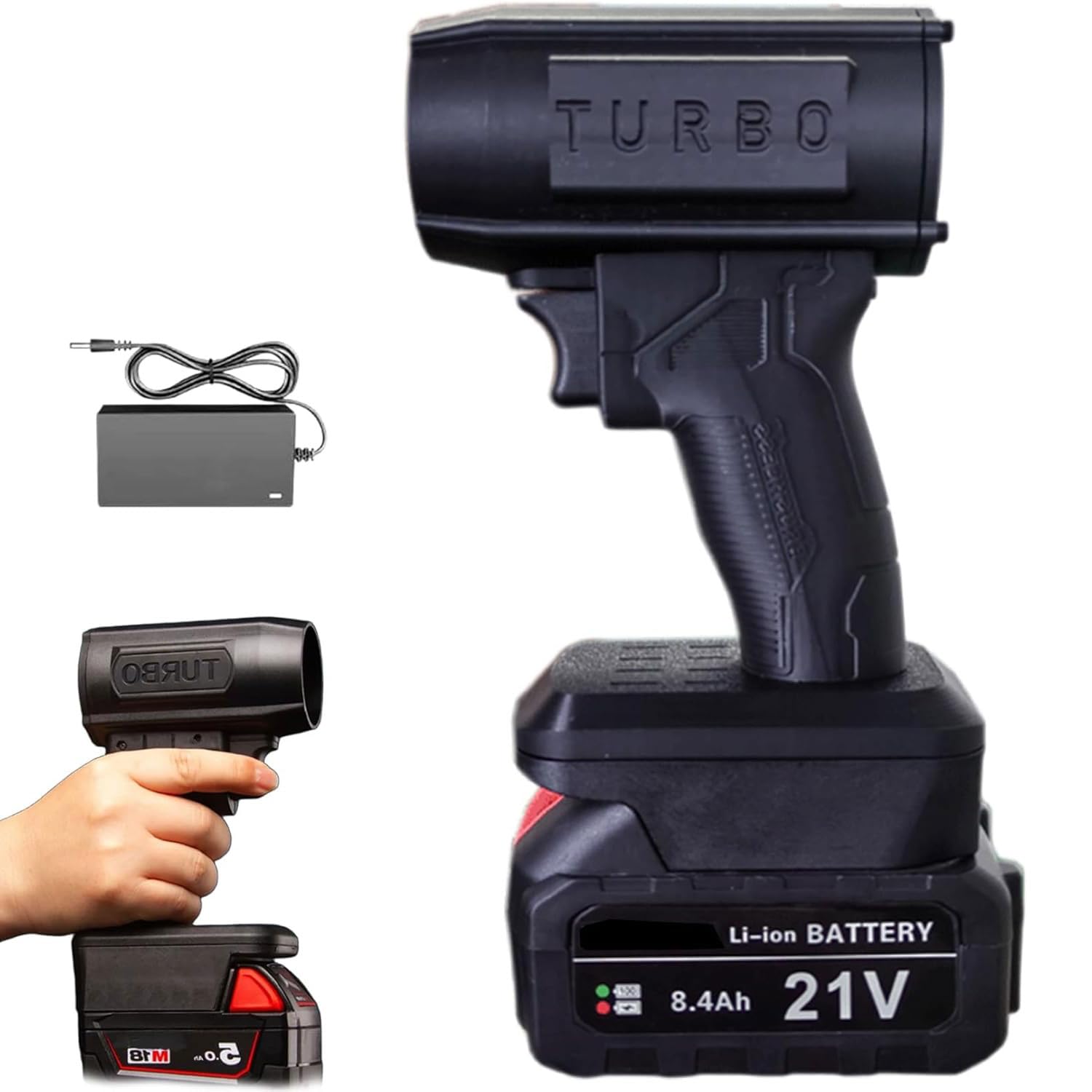 Turbo Jet DB 2.0,2026 New Upgrade Electric Cordless Leaf Blower,Turbo Jet Double-Blow V3.0 Cordless Handheld Blower,Handheld Storm Industries Jet Blower with Batteries for Snow,Blowing Leaves