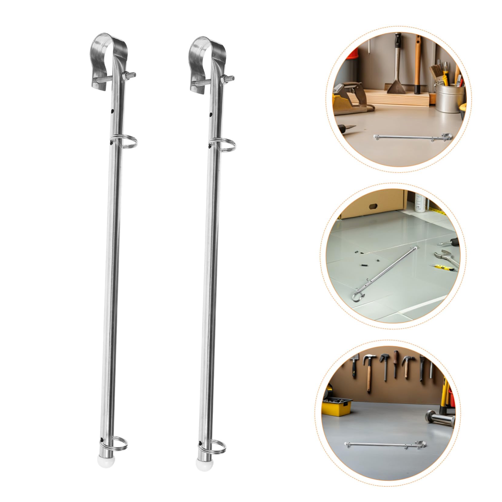 Alipis 2pièces Mât De Pavillon pour Bateau Et Yacht Support Acier Inoxydable pour Voilier Et Bateau De Kit De Montage Facile