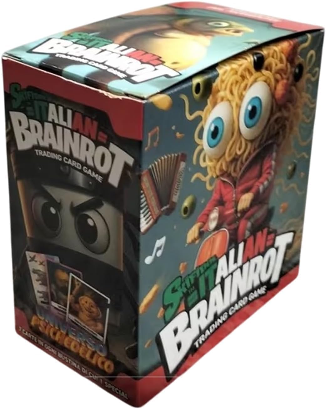 Funky Box Italian Brainrot Trading Card Game - Álbum De Recortes + Sobre Con Tarjetas De Los Memes Más Famosos Italianos Para Tarjetas Exclusivas De Memes Virtuales Y Populares