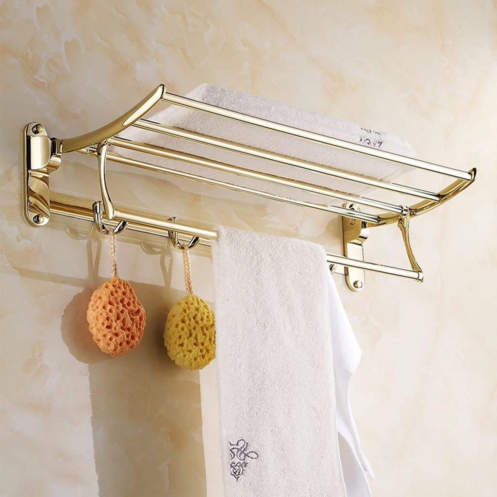 Porte-serviette pliant pour une salle de bain rétro et ordonnée