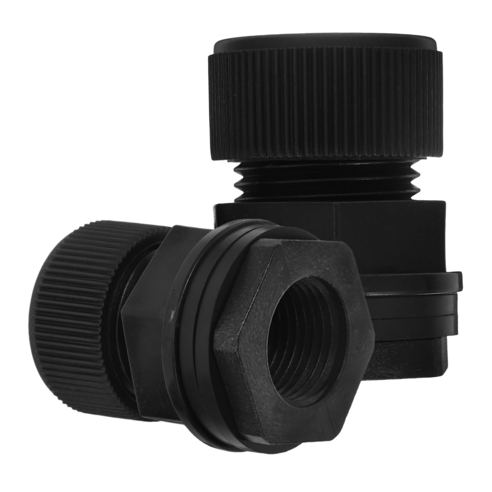 Gogogmee 2 Pack Water Tank Connector Adapters for Rain Barrels Pools 3/4 Threaded Bulkhead Fitting