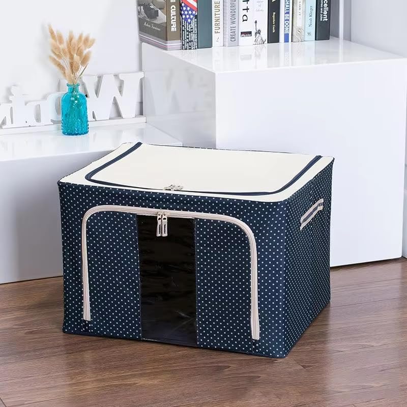 Oxford Cloth Storage Box Clothes Closet Organizer Bed Quilt Sheet Blanket Pillow Rack Container Foldable Storage Case-image-23